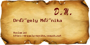 Drégely Mónika névjegykártya